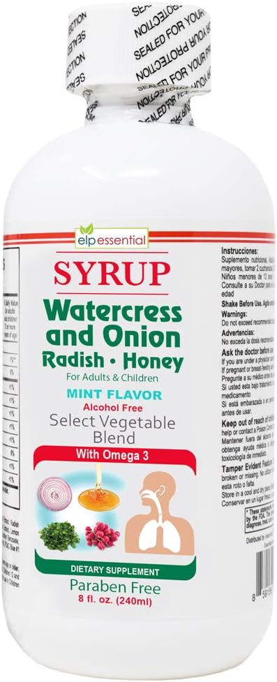 Watercress, Onion and Radish Honey Syrup with Omega 3 - 240 ml - görsel 2
