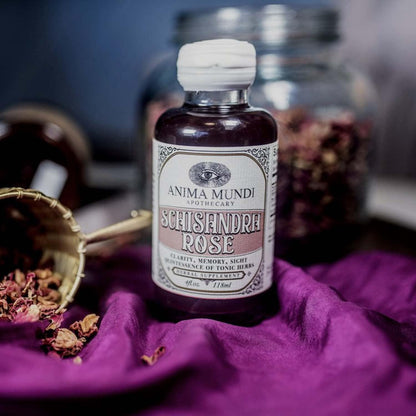 Anima Mundi Apothecary Schisandra Rose Elixir – Liquid Adaptogen with Rose Petals (60 ml)