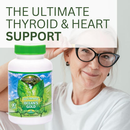 Youngevity Ultimate Ocean's Gold – Supports Thyroid Health and Overall Wellness with Ocean-Derived Nutrients - 60 Tablets (Pack of 2)