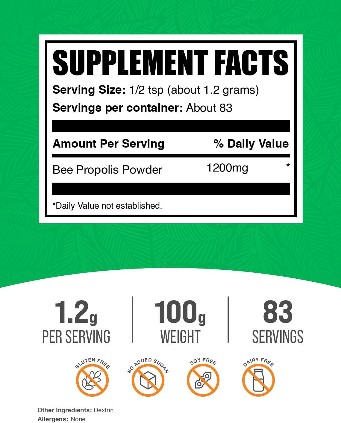 Bee Propolis Powder - 100 Grammes - Pure Propolis Extract - görsel 2