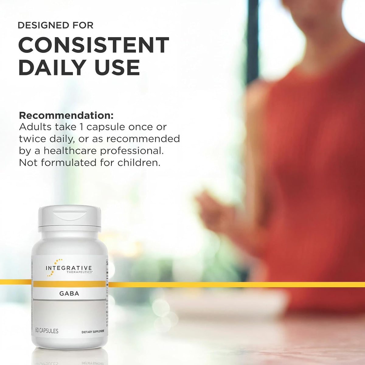 Integrative Therapeutics GABA, 60 Capsules - görsel 7