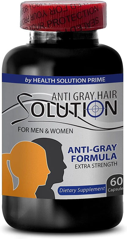 Health Solution Prime Grey Hair Reversal Pills – Biotin & Catalase Supplement
