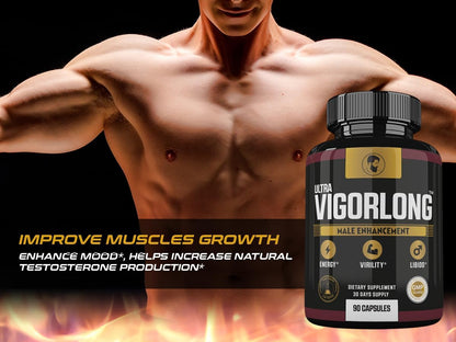 Ultra VigorLong Supplement Advanced Formula for Men, 90 Capsules