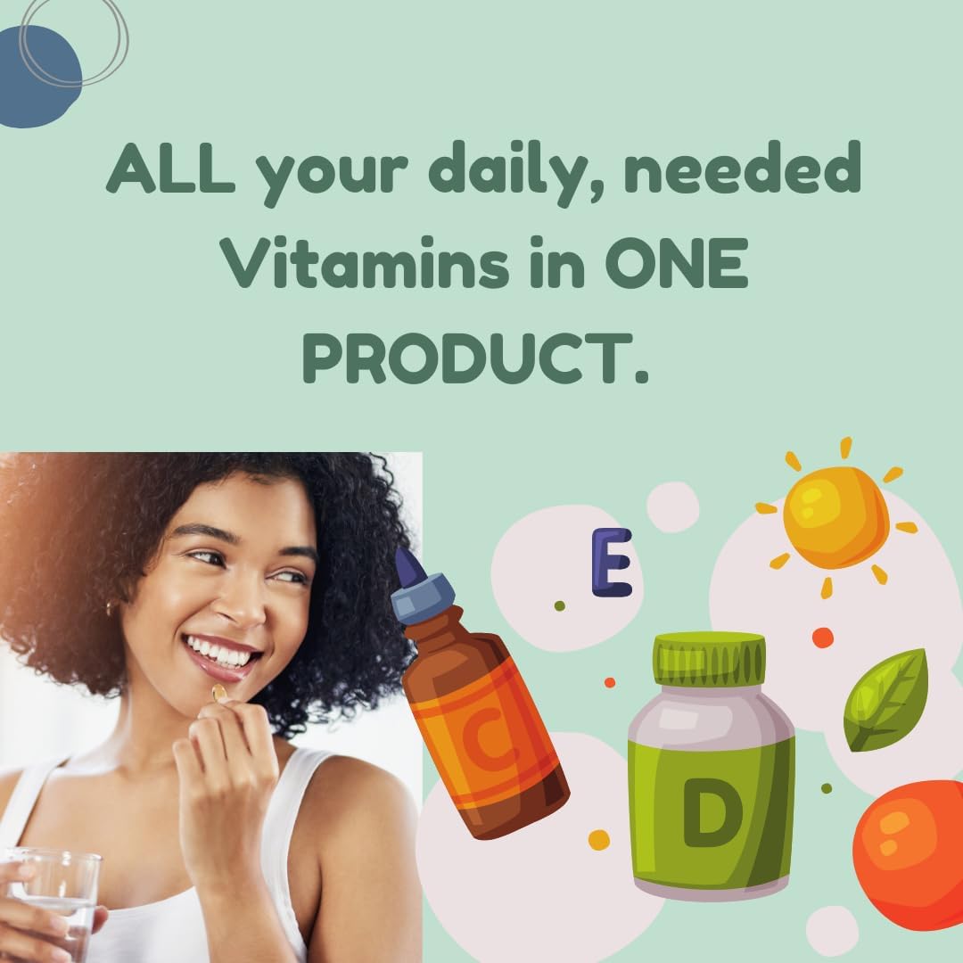 All In Nutritionals AM Multivitamin +: Vegan, Food-Based Multivitamin with Vitamin D3, K2, B12, Iron and Ionic Fulvic Acid - görsel 3