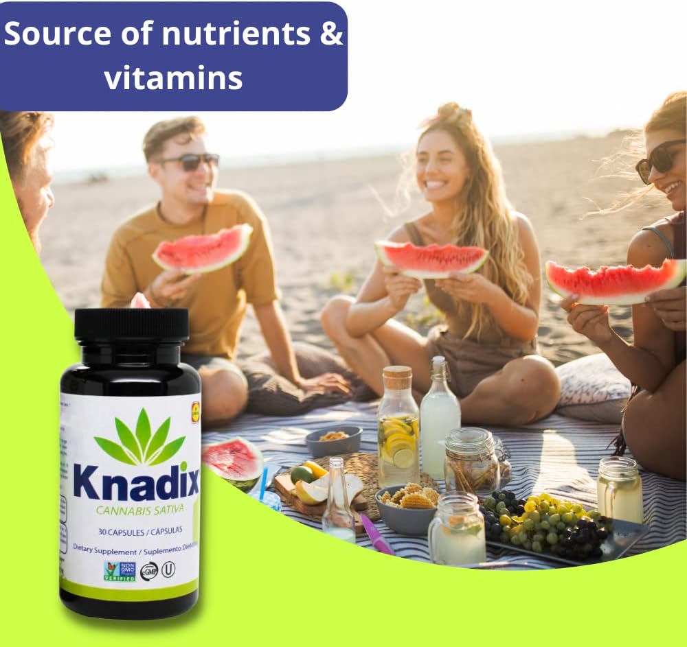 Knadix Hemp Oil Supplement - Support for Bones, Muscles & Joints, 4 Pack (120 Capsules per Bottle) - görsel 5