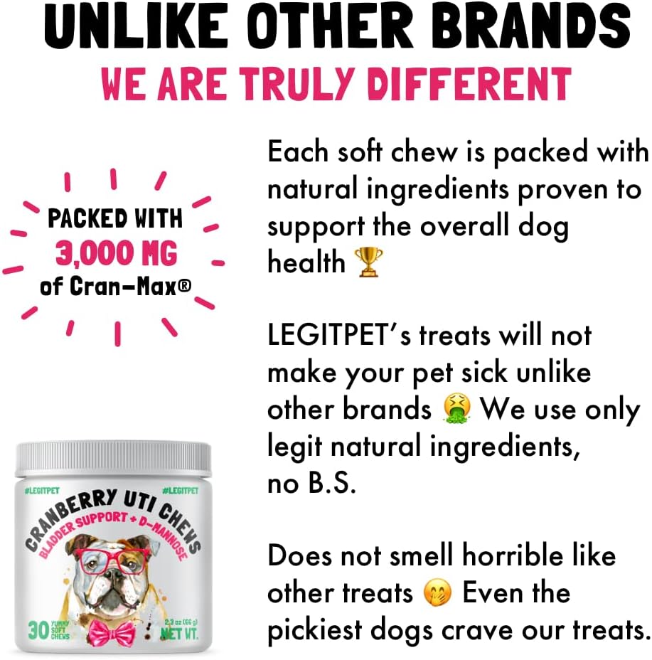 Cranberry UTI Chews for Dogs Bladder Support and D-Mannose - görsel 2