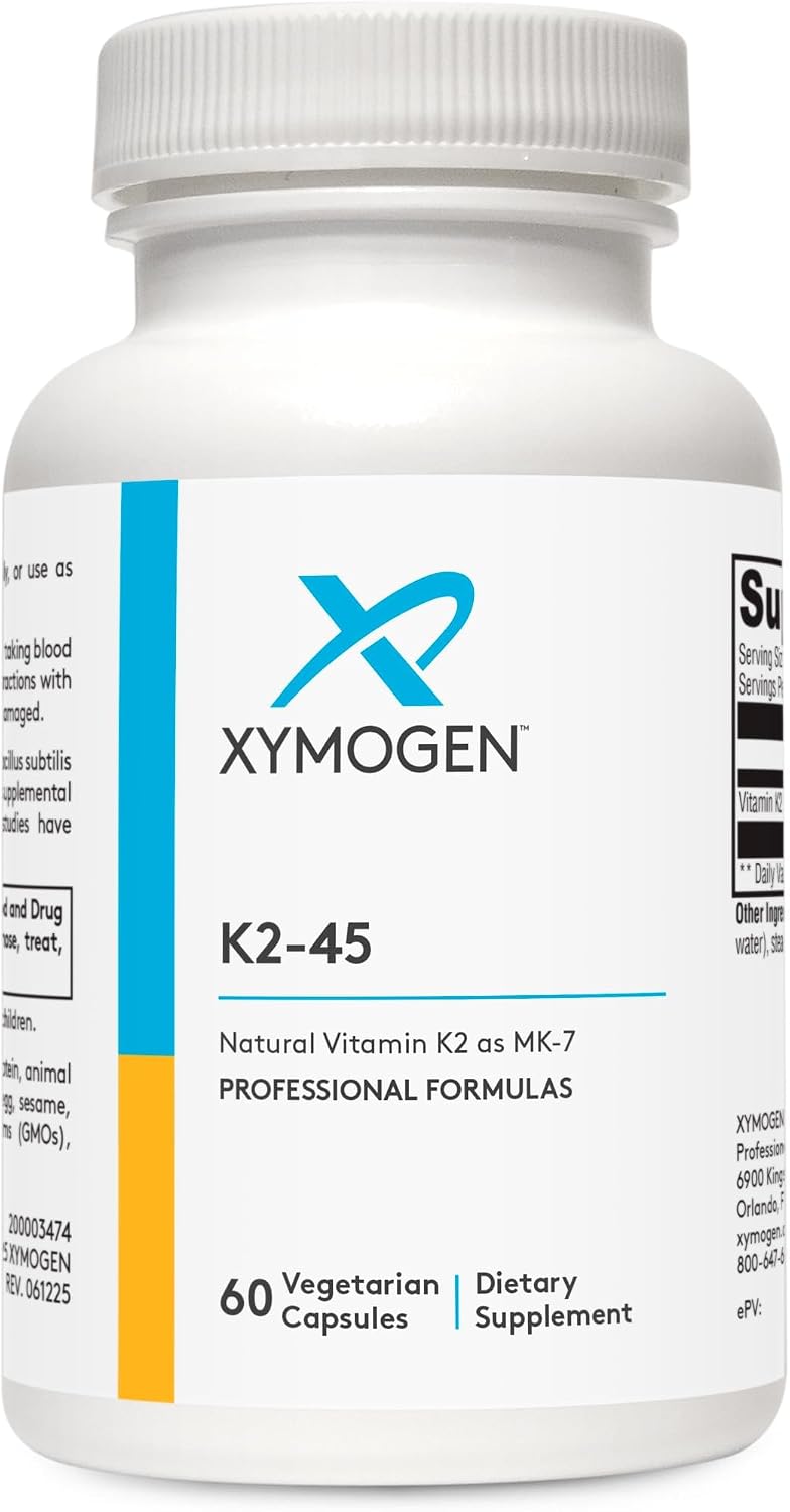 XYMOGEN K2-45: Bio-available Vitamin K2 (MK-7) 45 mcg for Bone and Heart Health - 60 Capsules - görsel 4