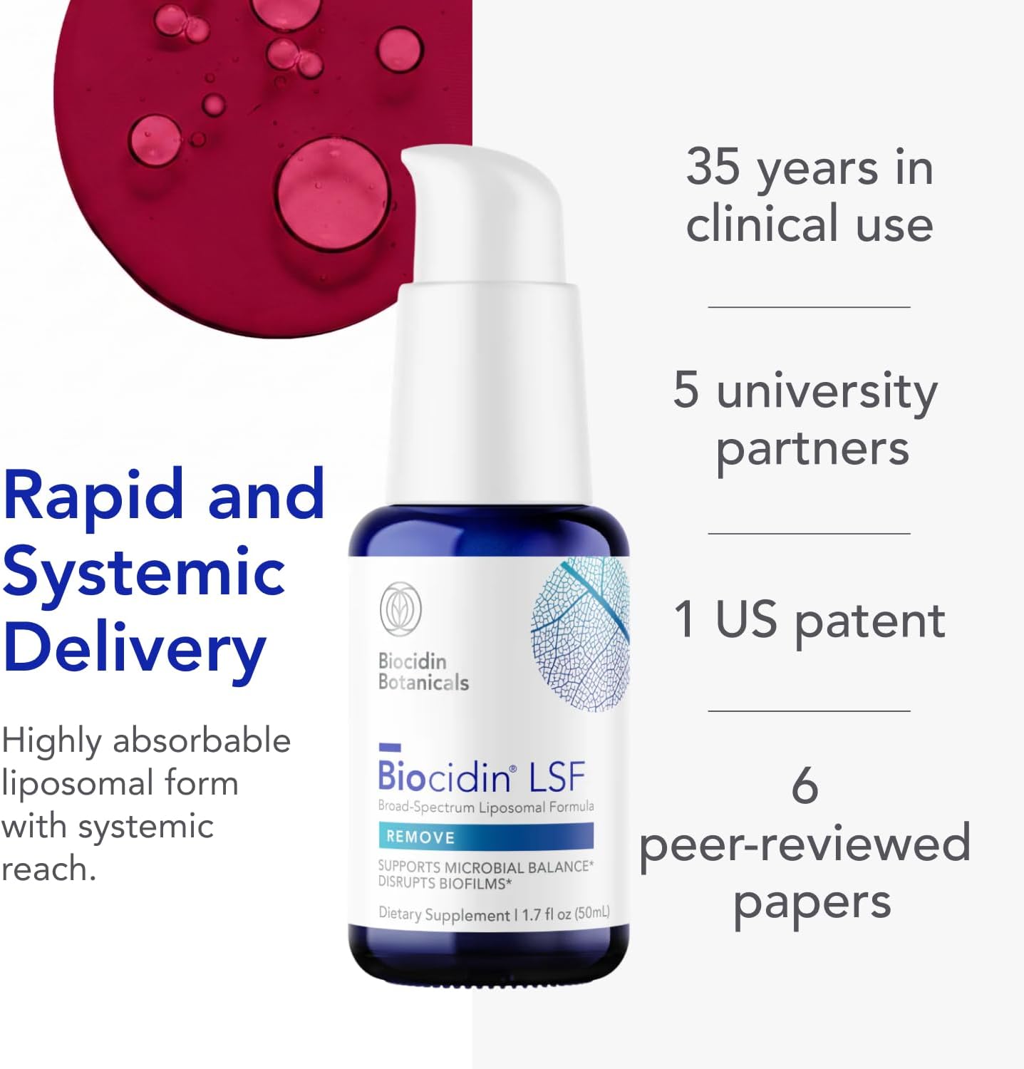 Biocidin LSF - Liposomal Formula for Gut Cleanse, Detox & Biofilm Defence - görsel 4