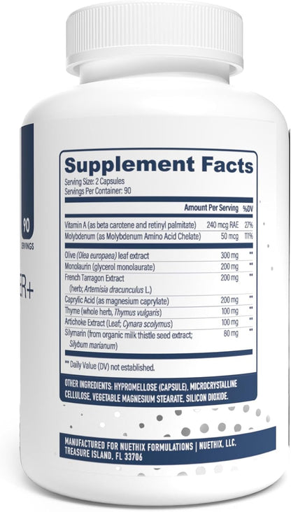 NuEthix Formulations Gut Defender+ Microbiome Balance Food Supplement, 180 Capsules, 90 Servings