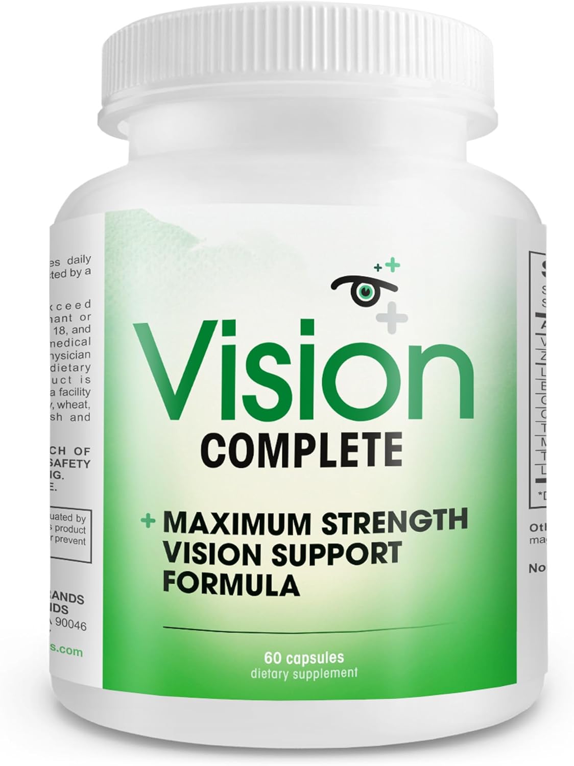 Vision Complete Natural Eye Support Formula - Triple Strength Lutein Supplement - görsel 1