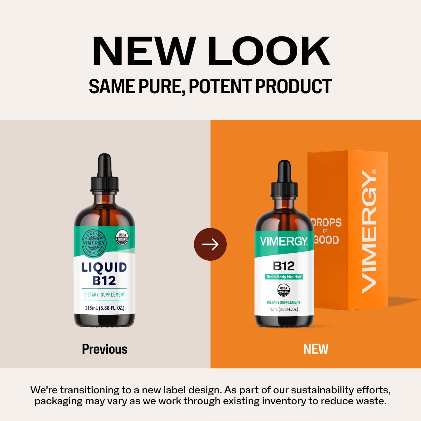 Vimergy USDA Organic Liquid Vitamin B12 – 2500 mcg, Methylcobalamin & Adenosylcobalamin - görsel 6