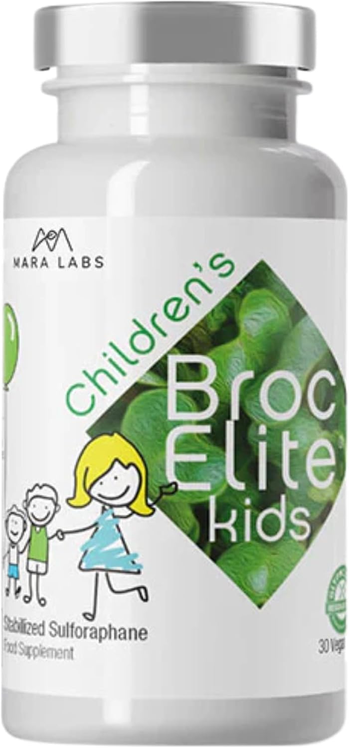 BrocElite Kids - Broccoli Supplement with Naturally Stabilised Sulforaphane - 30 Vegan Capsules - görsel 1