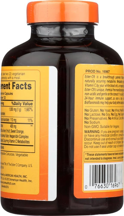 Ester-C 500 with Citrus Bioflavonoids, Vegetarian