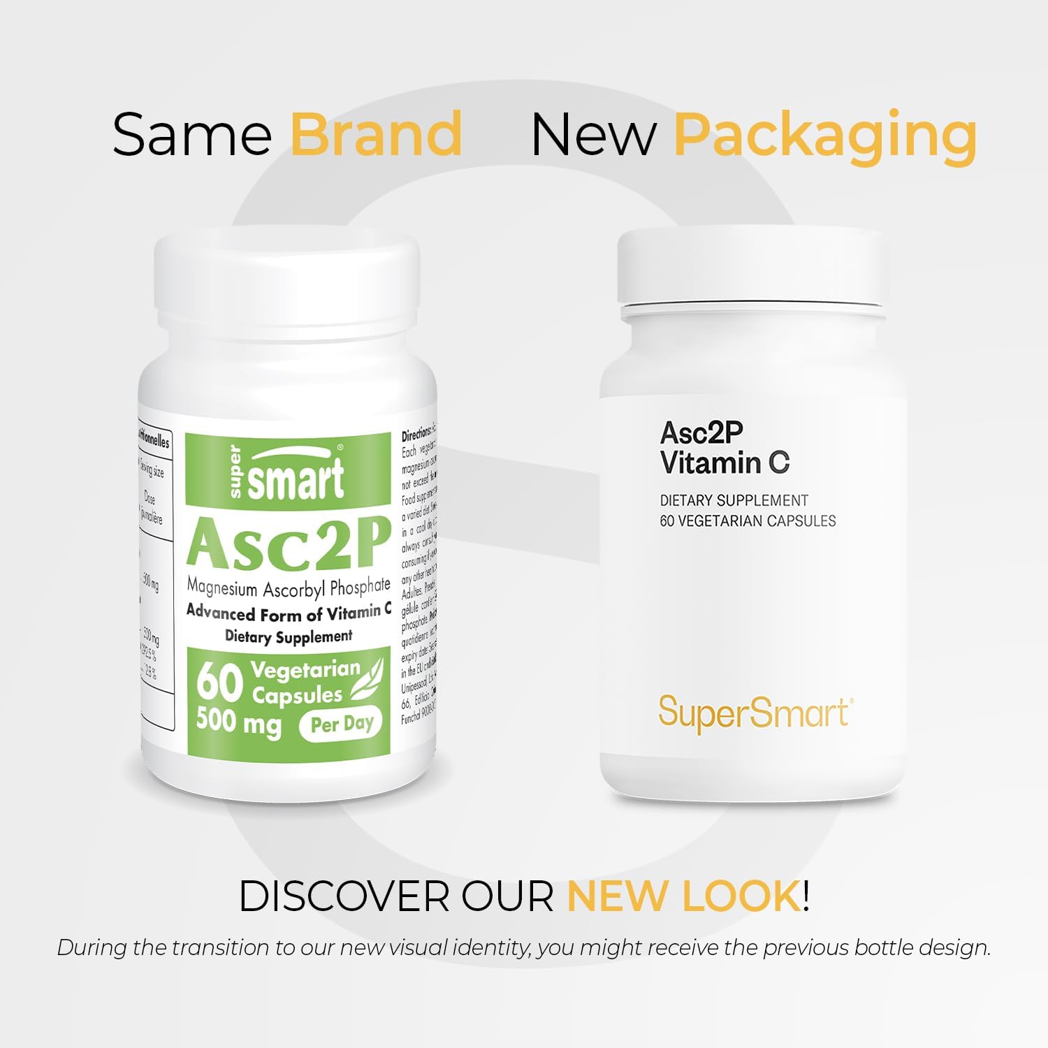 Supersmart Asc2P Vitamin C 500mg – Advanced Vitamin C Form – 60 Vegetarian Capsules - görsel 2