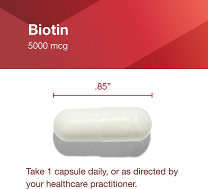 Protocol for Life Balance Biotin 5,000mcg – 90 Vegan Capsules