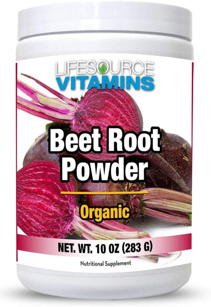 LifeSource Vitamins Beetroot Powder - Organic 283g (57 Servings)