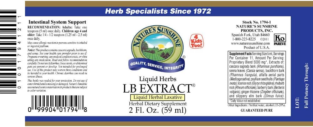 Nature's Sunshine LB Extract, 60 ml - görsel 2