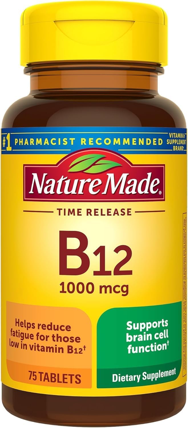 Nature Made Vitamin B12 1000mcg Sustained Release Tablets, 75 Tablets - görsel 1