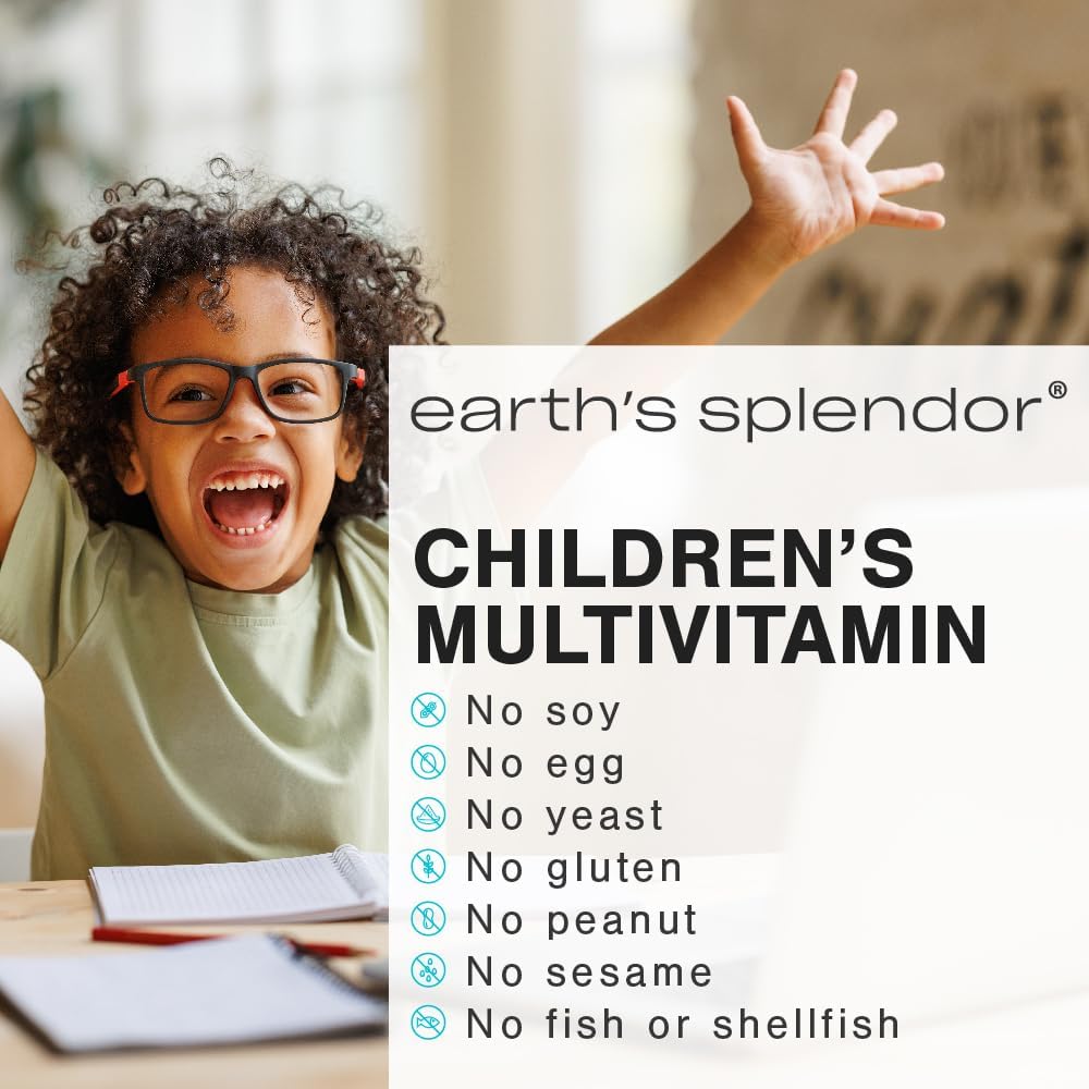 Earth's Splendor Kids Chewable Multivitamin – 60 Tablets - görsel 4