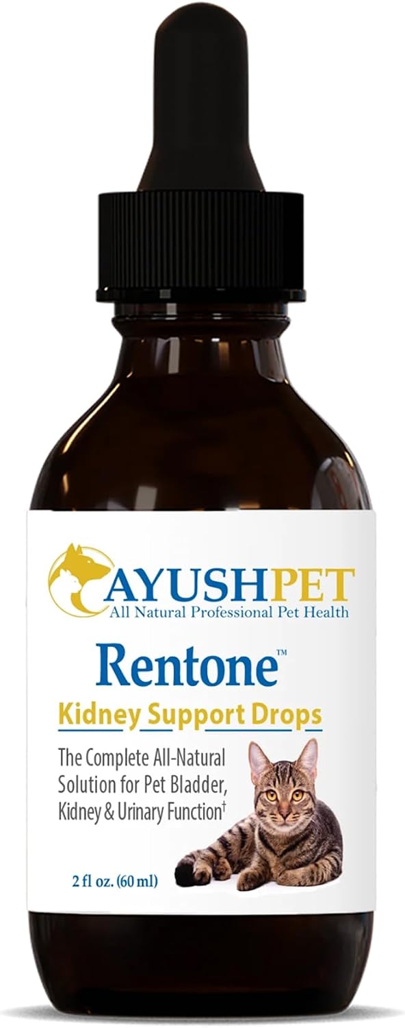 Ayush Pet Rentone Kidney Support for Dogs and Cats, Natural Herbal Drops, 60 ml - görsel 1