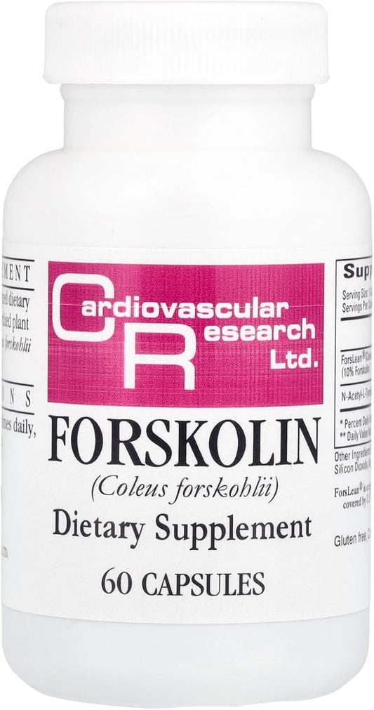 Cardiovascular Research Forskolin, White, 60 Capsules