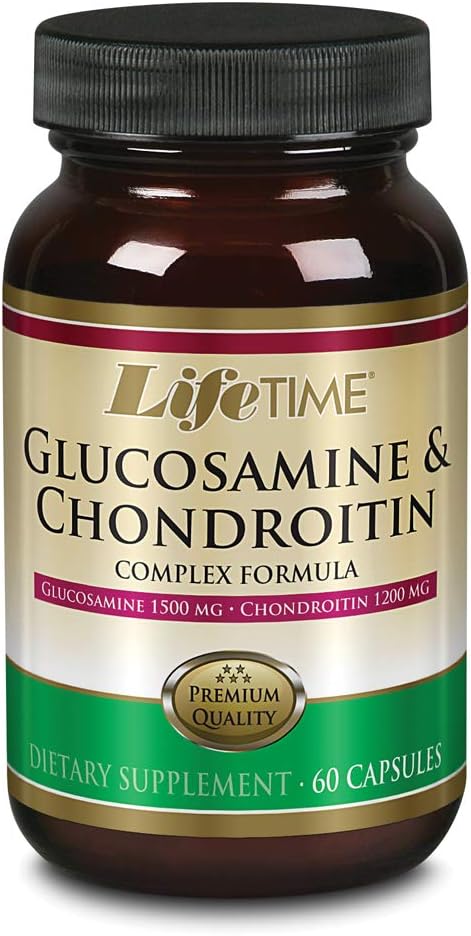 LIFETIME Glucosamine Chondroitin Complex – 1500mg Glucosamine & 1200mg Chondroitin, 60 Capsules - görsel 1
