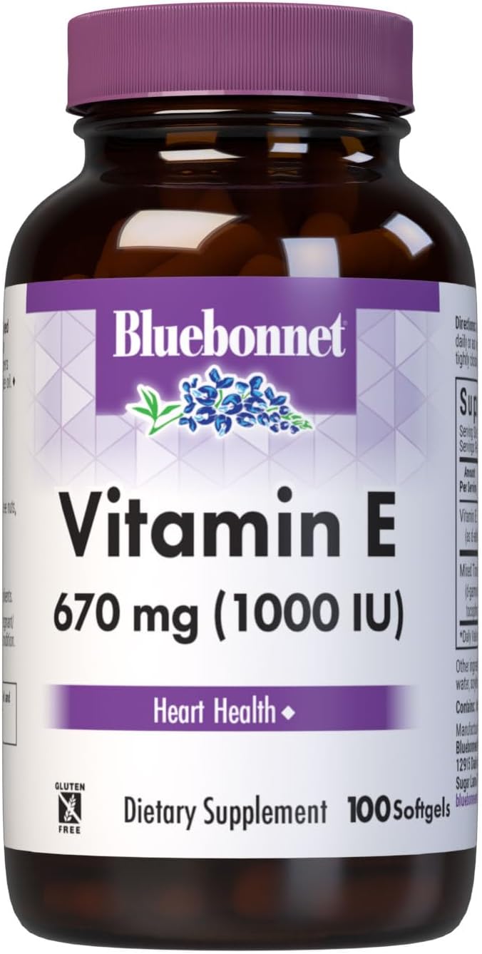 Bluebonnet Vitamin E 1000 IU Mixed Softgels, 100 Count - görsel 1