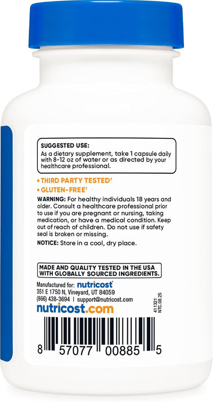 Nutricost Vitamin B1 (Thiamine) 100mg, 120 Capsules - Gluten-free and Non-GMO