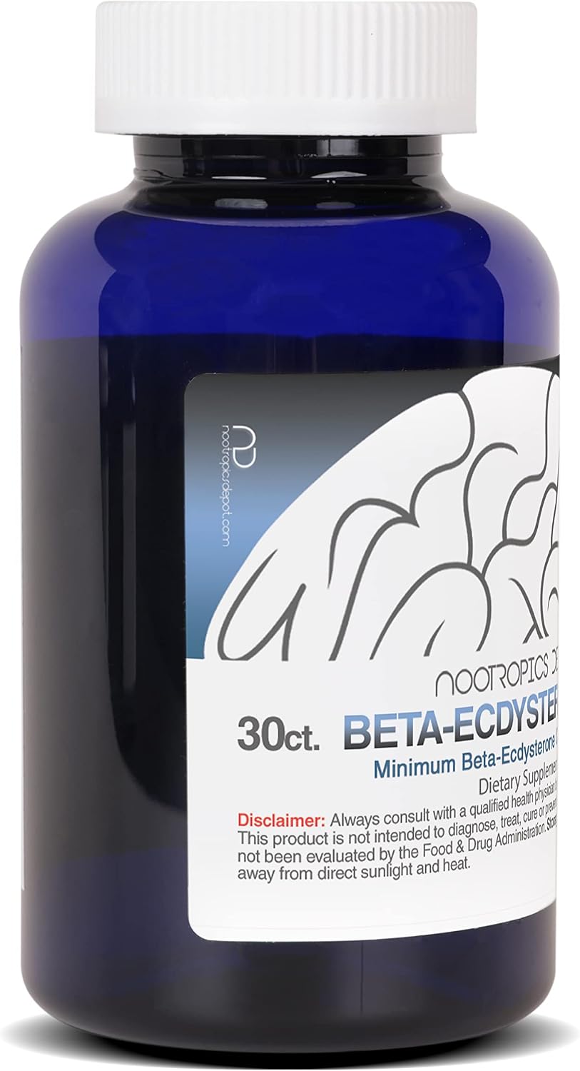 Nootropics Depot Beta Ecdysterone 50% Capsules (500mg, 30 Count) - görsel 10