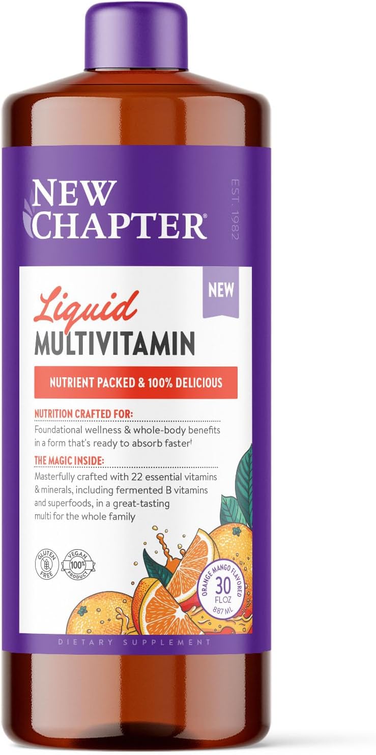 New Chapter Liquid Multivitamin & Mineral Supplement – Mixed Berry – 30 fl oz - görsel 9