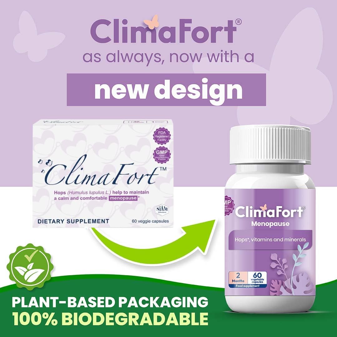 Climafort Menopause Support Capsules – 60-Day Supply | With Hops, Vitamins & Minerals - görsel 2