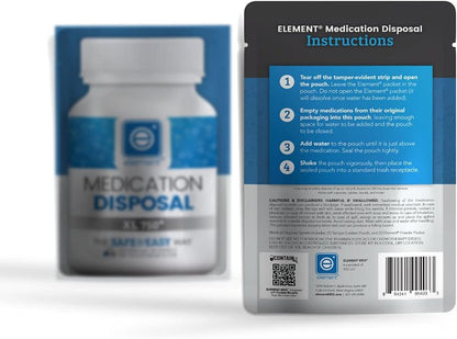 Element MDS XL 750 (5 Pack) with Bag Holder – Medication Disposal System