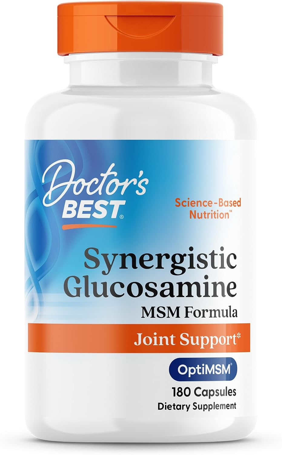 Doctor's Best Synergistic Glucosamine with MSM Formula, 180 Capsules - görsel 1