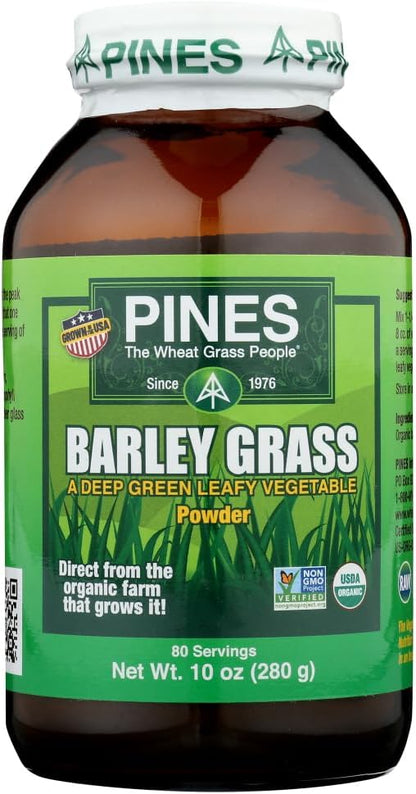 Pines Barley Grass Powder – Organic, 283g