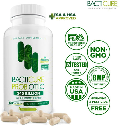 Natural Probiotic Capsules, 60 Count