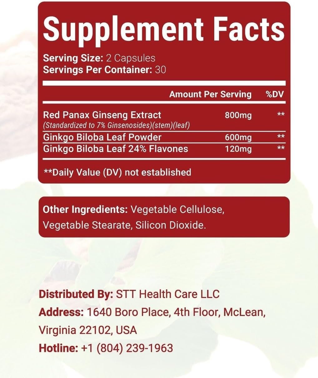 Sugar Care Herbal Supplement with Red Ginseng Extract - 2 Bottles - görsel 3