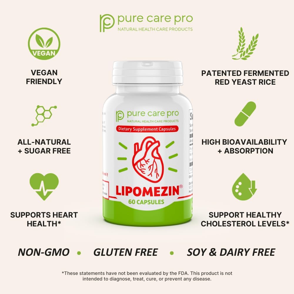Pure Care Pro Synergistic Cholesterol Support Blend – 60 Vegetarian Capsules - görsel 3