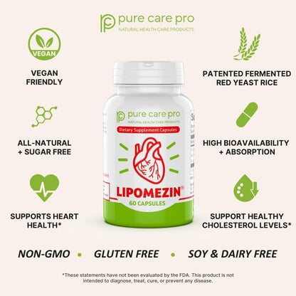 Pure Care Pro Synergistic Cholesterol Support Blend – 60 Vegetarian Capsules