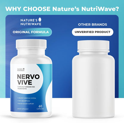 Nervovive – Botanical Capsules for Nerve Support, 60 Capsules (3-Month Supply)