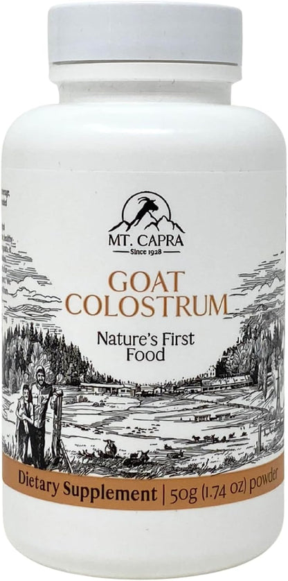 Mt. Capra Goat Colostrum – Grass-Fed, Rich in Immunoglobulins, 50g (17 Servings)