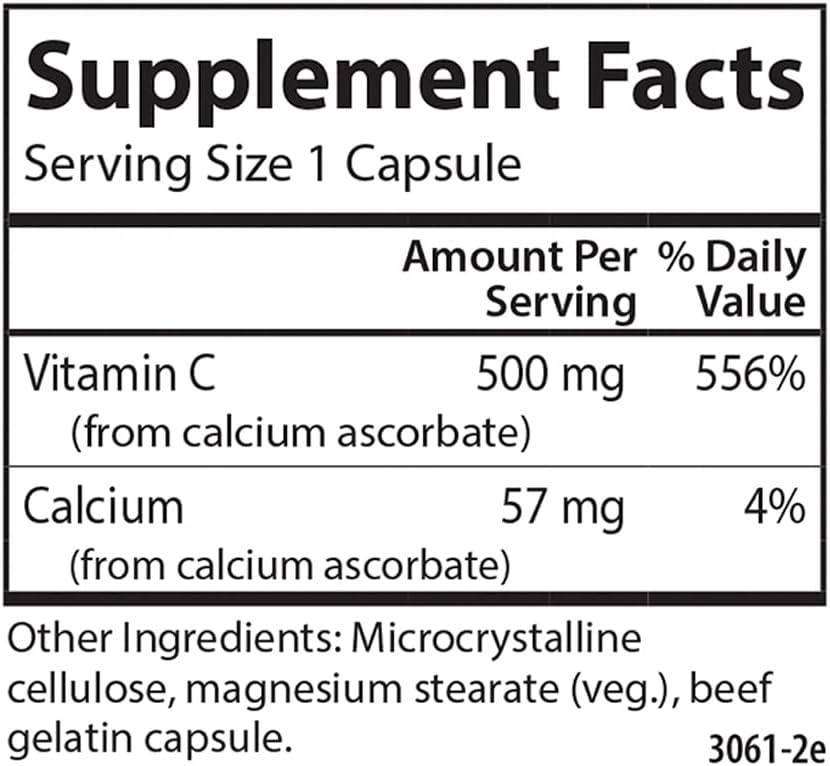 Carlson - Mild-C, 500 mg, Buffered Vitamin C, Immune Support & Optimal Wellness, Antioxidant, 100 Capsules - görsel 4