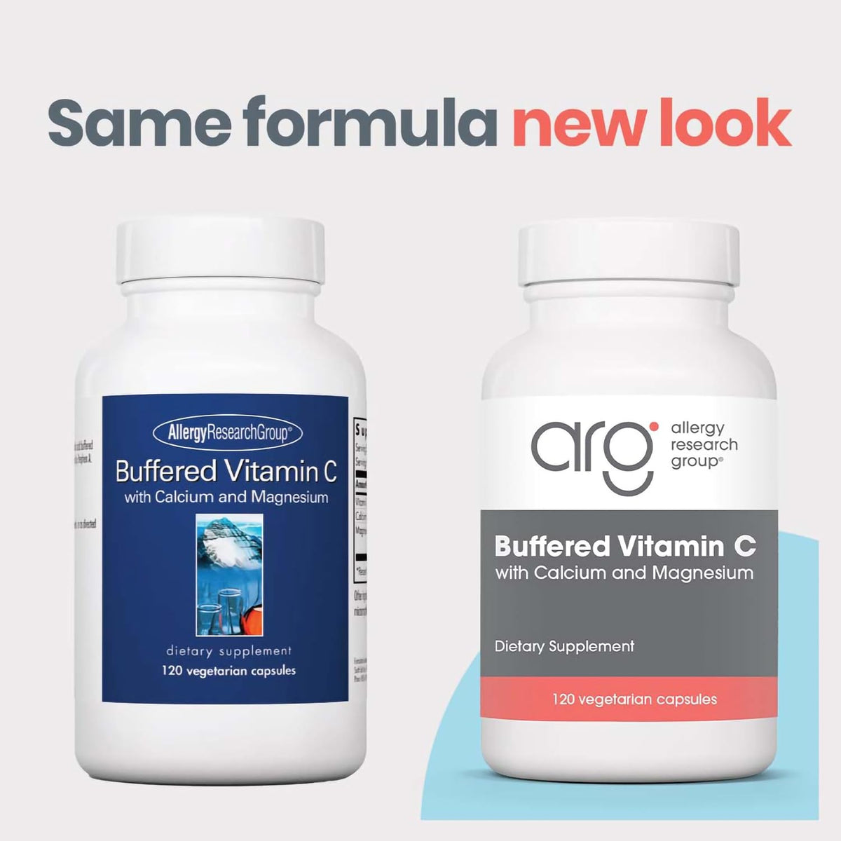 Allergy Research Group Buffered Vitamin C - 1000 mg, 120 Vegetarian Capsules - görsel 3