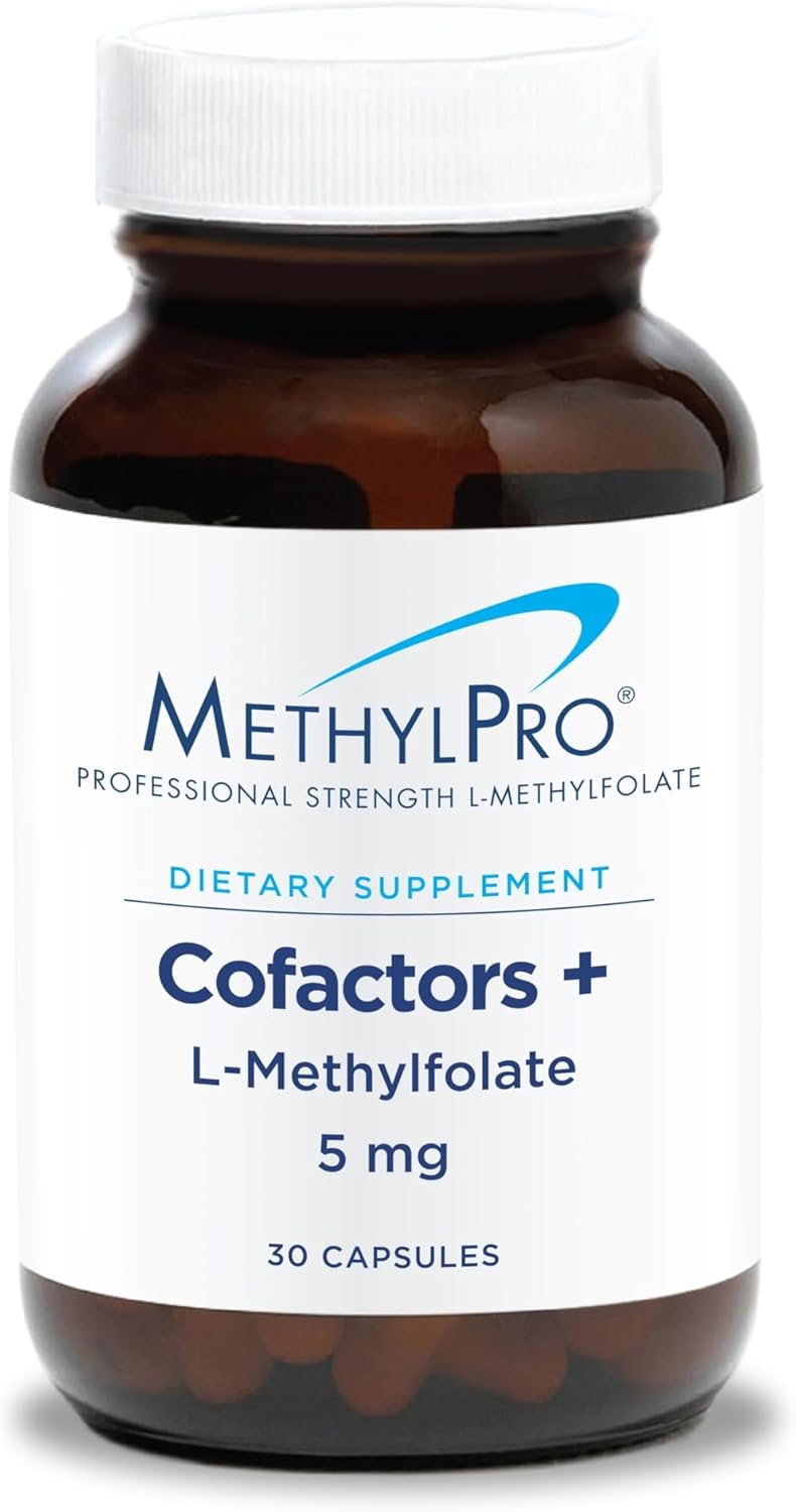MethylPro Cofactors + L-Methylfolate 5 mg – Active Folate with B6, B12 & Magnesium for Healthy Methylation – 30 Capsules - görsel 1