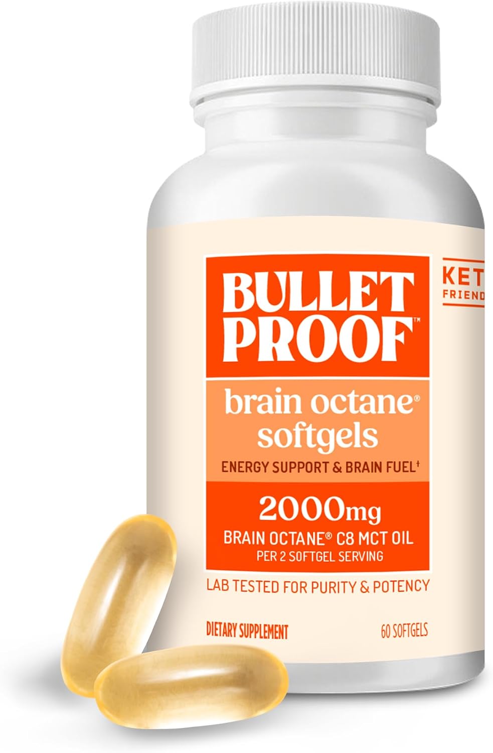 Bulletproof Brain Octane Softgels, 60 Softgels - görsel 1