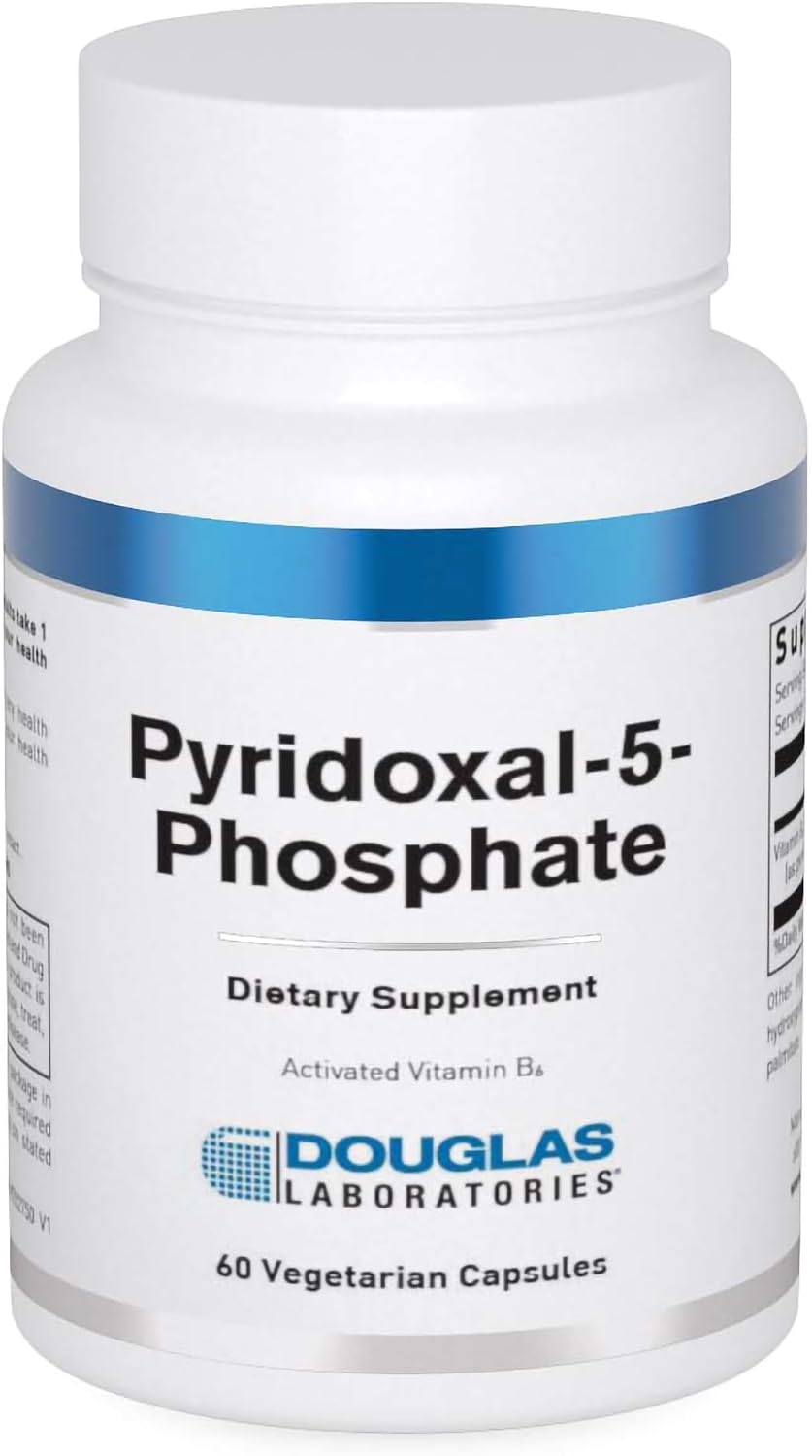 Douglas Laboratories Pyridoxal-5-Phosphate (P5P) 50 mg – Active Vitamin B6 for Neurological & Cardiovascular Support (60 Capsules) - görsel 1