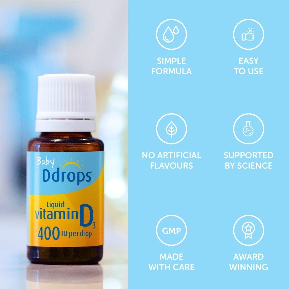 Ddrops Vitamin D Baby Drops - 400 IU, 90 Drops - görsel 5