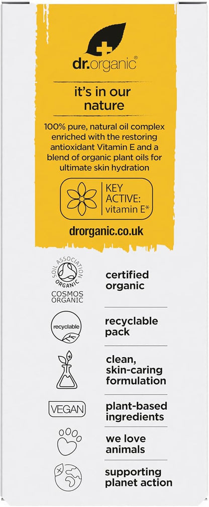 Dr. Organic Vitamin E Pure Oil Complex - Nourishing Body Oil, 50 ml
