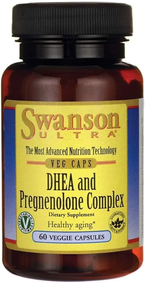 Swanson DHEA and Pregnenolone Complex 60 Vegetarian Capsules - görsel 1