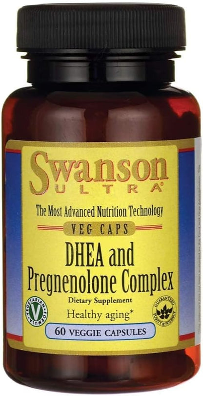 Swanson DHEA and Pregnenolone Complex 60 Vegetarian Capsules