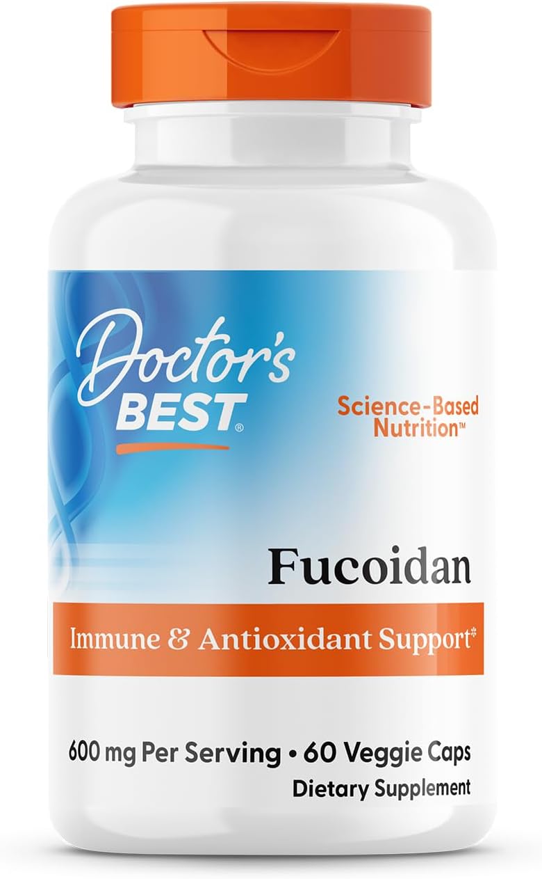 Doctor's Best Fucoidan 600mg Food Supplement - 60 Vegan Capsules - görsel 1